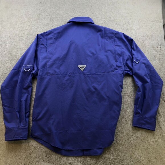 Columbia Mens Fishing Shirt Medium Long Sleeve Activewear Button Up Outdoors - Picture 15 of 15